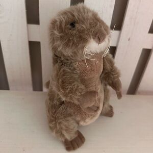 Ganz Plush Prairie Dog Groundhog Stuffed Animal Brown Soft Toy 8” Preowned